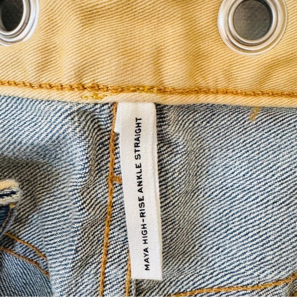 Rag & Bone Maya High Rise Denim Jeans Straight Leg Blue 26 Ankle Casual Luxury - Picture 8 of 13